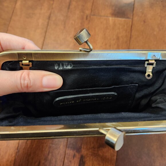 House of Harlow 1960 Tilly studded calf hair clutch in blue - Picture 8 of 8